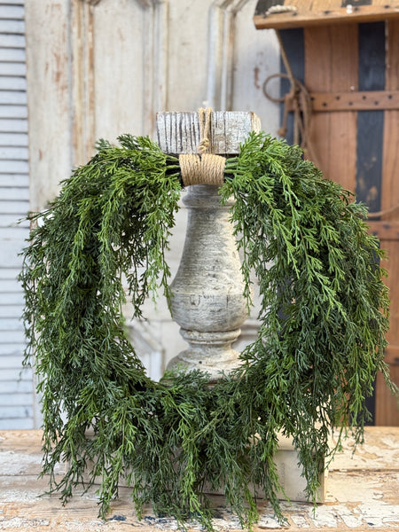 Greenfall Cedar Hanging Wreath | 22" | NOT CURRENTLY IN STOCK-New For Holiday 2026!