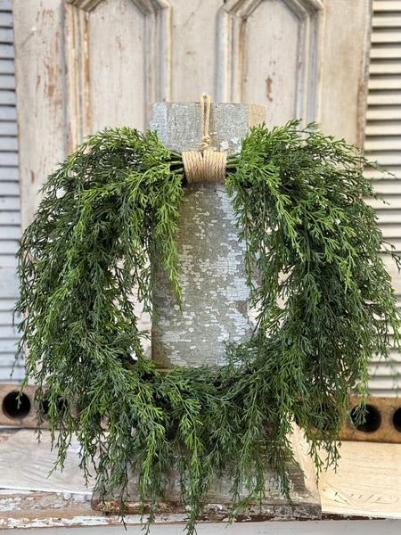 Greenfall Cedar Hanging Wreath | 22" | NOT CURRENTLY IN STOCK-New For Holiday 2026!