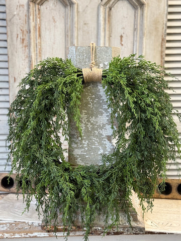 Greenfall Cedar Hanging Wreath | 22" | NOT CURRENTLY IN STOCK-New For Holiday 2026!