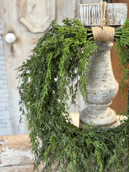 Greenfall Cedar Hanging Wreath | 22" | NOT CURRENTLY IN STOCK-New For Holiday 2026!