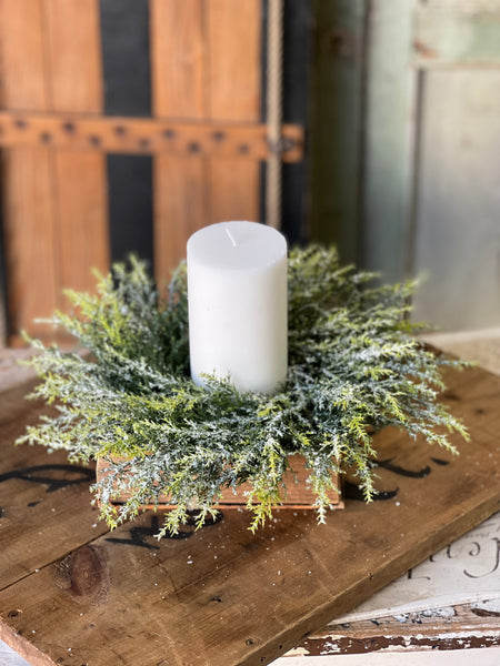 Glitzen Pine Candle Ring | 15"