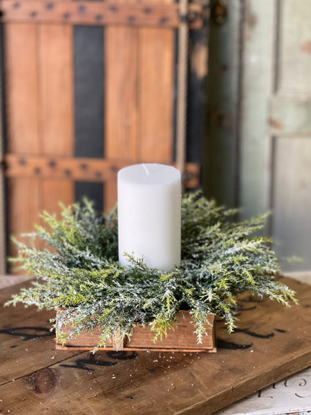 Glitzen Pine Candle Ring | 15"