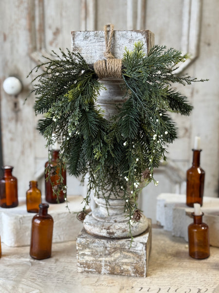 Candlewick Pine Hanging Wreath | 12" | NOT CURRENTLY IN STOCK-New For Holiday 2026!