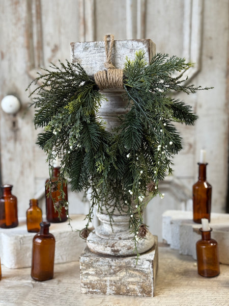 Candlewick Pine Hanging Wreath | 12" | NOT CURRENTLY IN STOCK-New For Holiday 2026!
