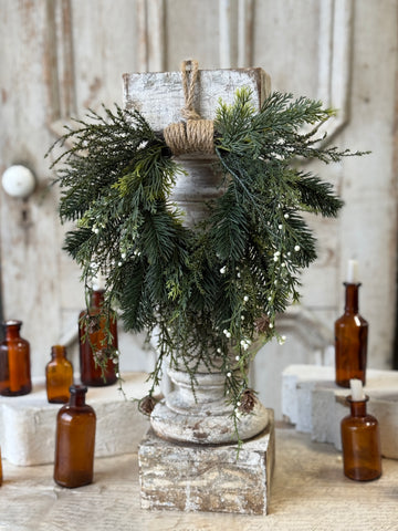 Candlewick Pine Hanging Wreath | 12" | NOT CURRENTLY IN STOCK-New For Holiday 2026!