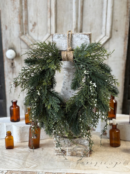 Candlewick Pine Hanging Wreath | 14" | NOT CURRENTLY IN STOCK-New For Holiday 2026!
