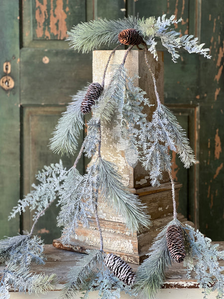 Frost Veiled Pine Vine | 56"