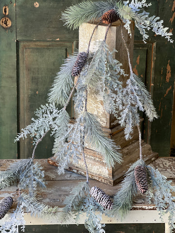Frost Veiled Pine Vine | 56"
