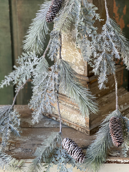 Frost Veiled Pine Vine | 56"