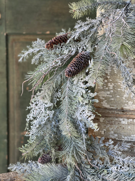 Frost Veiled Pine Garland | 6' | CLEAN UP SPECIAL! From $19.95 - Last 24pcs!