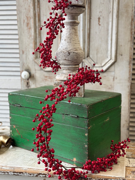 Ruby Rushberry Garland | 6' | NOT CURRENTLY IN STOCK-New For Holiday 2026!