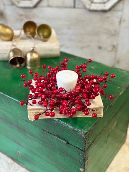 Ruby Rushberry Candle Ring | 8" | NOT CURRENTLY IN STOCK-New For Holiday 2026!