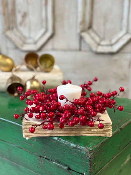 Ruby Rushberry Candle Ring | 8" | NOT CURRENTLY IN STOCK-New For Holiday 2026!