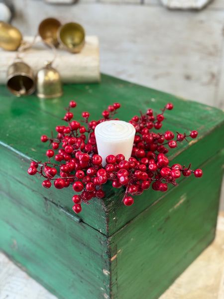 Ruby Rushberry Candle Ring | 8" | NOT CURRENTLY IN STOCK-New For Holiday 2026!