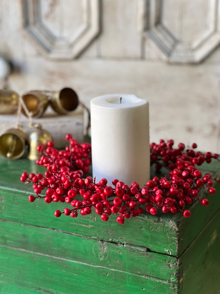 Ruby Rushberry Candle Ring | 12" | Limited Stock - Last 72pcs!