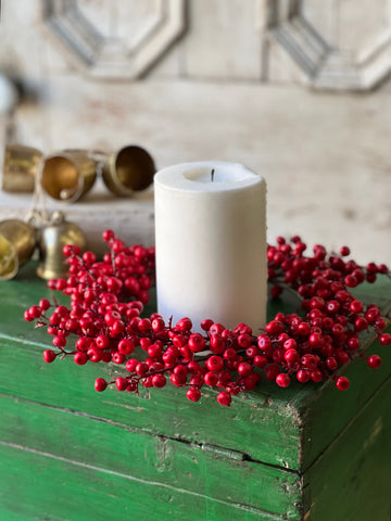 Ruby Rushberry Candle Ring | 12" | Limited Stock - Last 72pcs!