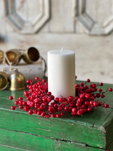 Ruby Rushberry Candle Ring | 10" | Limited Stock - Last 60pcs!