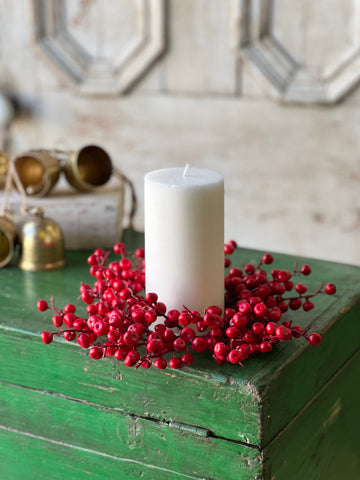 Ruby Rushberry Candle Ring | 10" | Limited Stock - Last 60pcs!