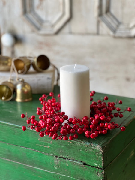 Ruby Rushberry Candle Ring | 10" | Limited Stock - Last 60pcs!