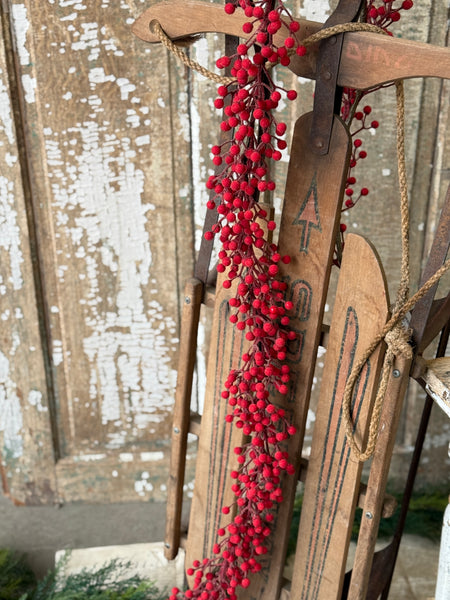 Icy Toboggan Berry Garland | 6' | NOT CURRENTLY IN STOCK-New For Holiday 2026!