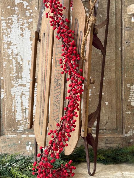 Icy Toboggan Berry Garland | 6' | NOT CURRENTLY IN STOCK-New For Holiday 2026!