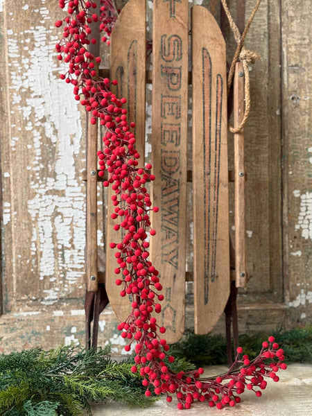 Icy Toboggan Berry Garland | 6' | NOT CURRENTLY IN STOCK-New For Holiday 2026!