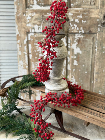 Icy Toboggan Berry Garland | 6' | NOT CURRENTLY IN STOCK-New For Holiday 2026!