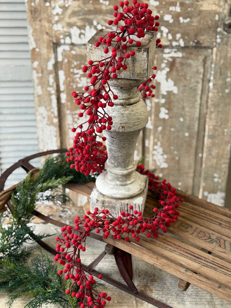 Icy Toboggan Berry Garland | 6' | NOT CURRENTLY IN STOCK-New For Holiday 2026!