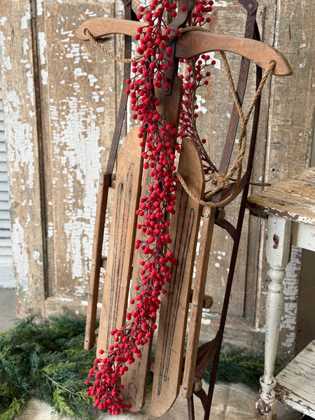 Icy Toboggan Berry Garland | 6' | NOT CURRENTLY IN STOCK-New For Holiday 2026!