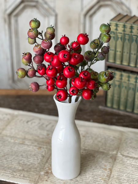 Keepsake Berry Spray | 18" | Claret | CASE PACK + CLEAN UP SPECIAL!  From $1.50 - Last 240pcs!