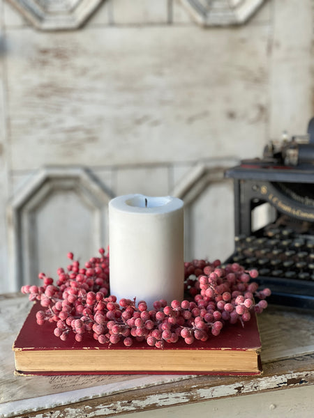 Frosted Fizzy Berry Candle Ring | 12" | 25% OFF - DISCOUNT TAKEN IN OFFICE