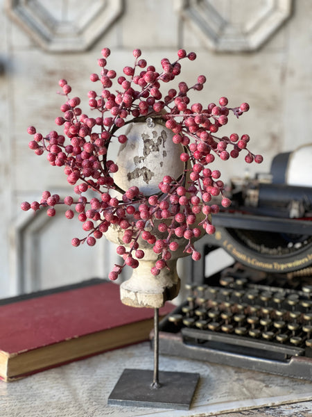 Frosted Fizzy Berry Candle Ring | 9" | 25% OFF - DISCOUNT TAKEN IN OFFICE