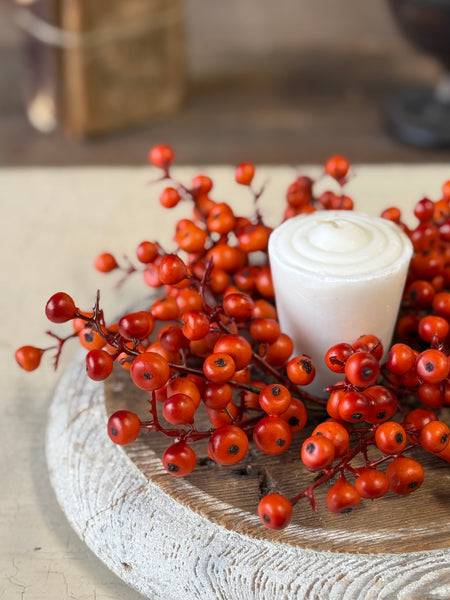 Emberfruit Candle Ring | 8” | NOT CURRENTLY IN STOCK-New For Holiday 2026!