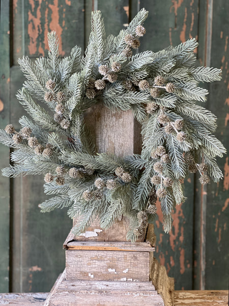 Frosty Midwinter Fir Wreath | 24" | SOLD OUT