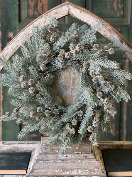 Frosty Midwinter Fir Wreath | 24" | SOLD OUT