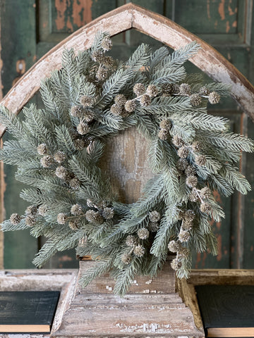 Frosty Midwinter Fir Wreath | 24" | SOLD OUT