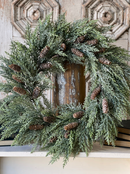 Luminous Cedar Wreath | 22" | SOLD OUT