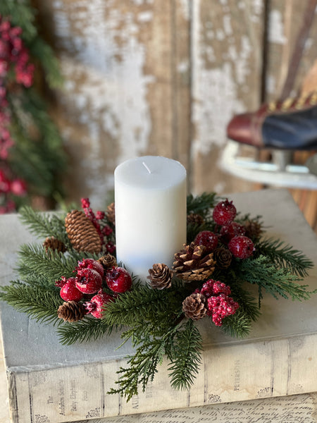 Bluster Berry Greens Candle Ring | 11" | SOLD OUT