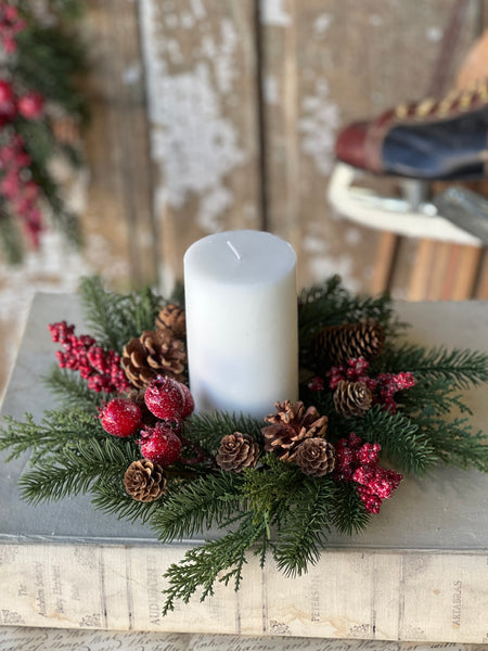 Bluster Berry Greens Candle Ring | 11" | SOLD OUT