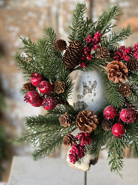 Bluster Berry Greens Candle Ring | 11" | SOLD OUT