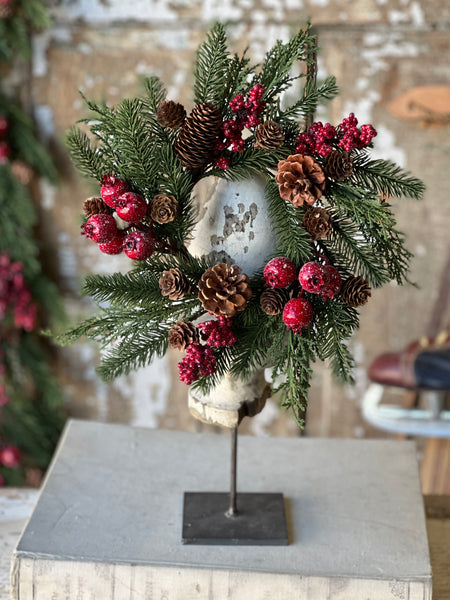 Bluster Berry Greens Candle Ring | 11" | SOLD OUT