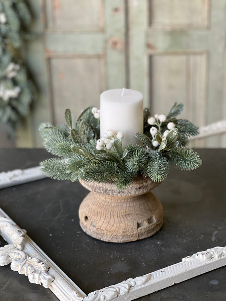 Calista Mistletoe Candle Ring | 11" | SOLD OUT