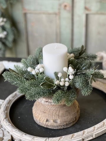 Calista Mistletoe Candle Ring | 11" | SOLD OUT