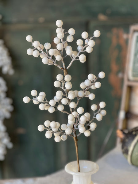 Icy Snowdrop Berry Pick | 18" | SOLD OUT