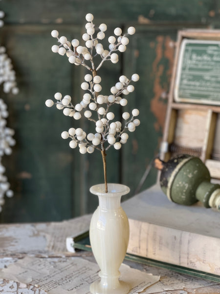 Icy Snowdrop Berry Pick | 18" | SOLD OUT