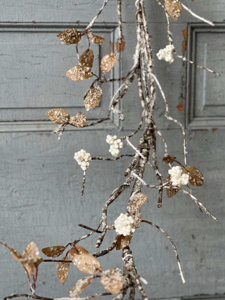 Icy Birch Berry & Leaves Garland | 5' | SOLD OUT