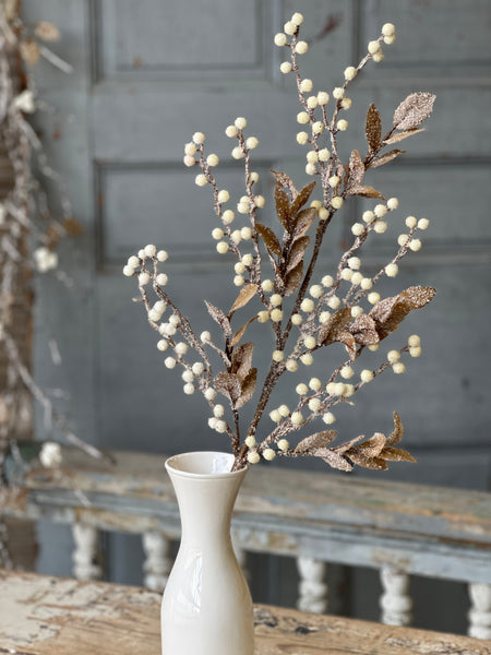 Icy Berry & Leaves Spray | 30" | SOLD OUT