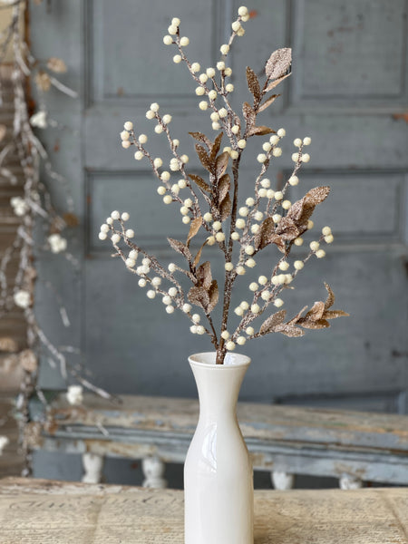 Icy Berry & Leaves Spray | 30" | SOLD OUT