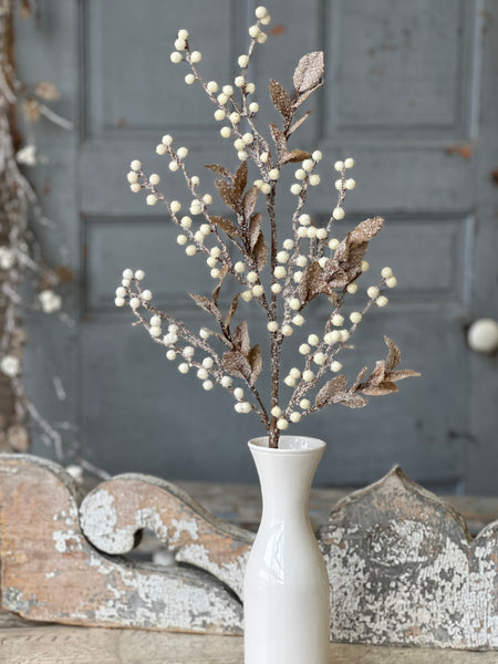 Icy Berry & Leaves Spray | 30" | SOLD OUT