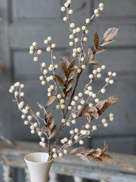 Icy Berry & Leaves Spray | 30" | SOLD OUT